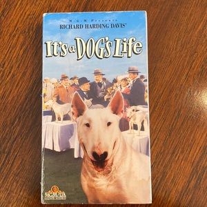 It’s a Dog’s Life Vintage VHS/VCR videotape Bull Terrier Wildfire